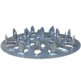 conector galvanizado redondo anti racha para madeira