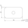 15729 medidas cuba de embutir retangular basic em inox 56 x 34 x 14 5cm tramontina