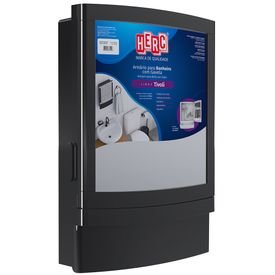 15537 1 armario para banheiro com gaveta basculante preto tivoli herc