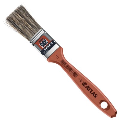 Trincha pincel 1 polegada com cerdas gris modelo 395 Atlas