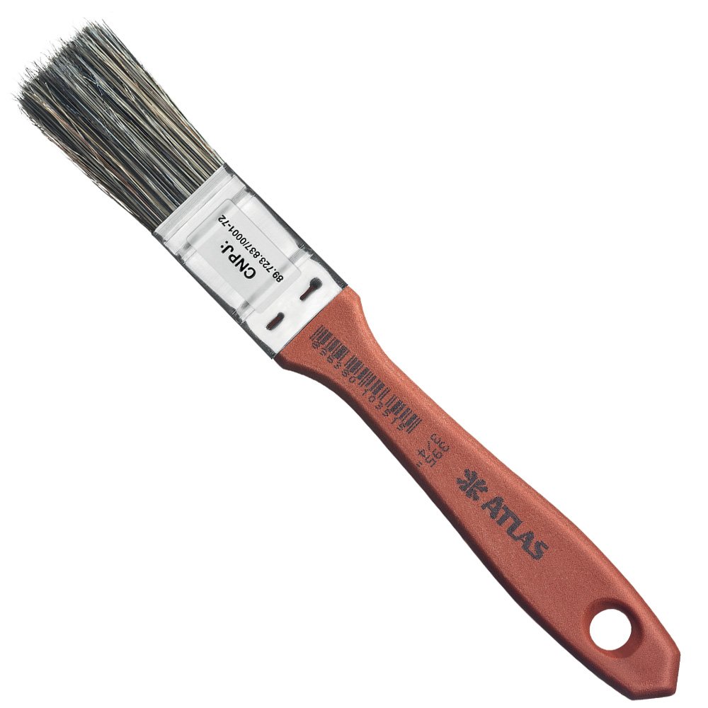 Trincha (Pincel) 3/4’’ com Cerdas Gris Selecionadas Modelo 395 Atlas