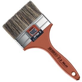 Trincha (Pincel) 4’’ com Cerdas Gris Selecionadas Modelo 395 Atlas