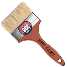 Trincha (Pincel) 4’’ com Cerdas Brancas Selecionadas Modelo 396 Atlas