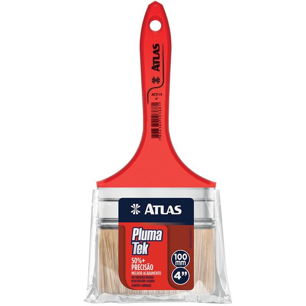 Trincha (Pincel) 4’’ com Tecnologia Plumatek Modelo AT315 Pacote com 12 ...