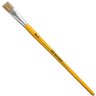 2 pincel artistico achatado cerdas brancas e cabo amarelo modelo 915 atlas
