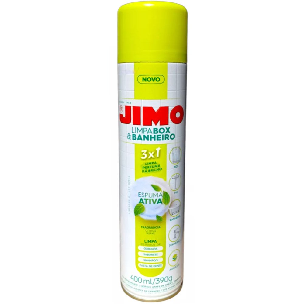 Espuma Ativa para Limpeza em Geral, Box e Banheiro 3 x 1 Aerosol