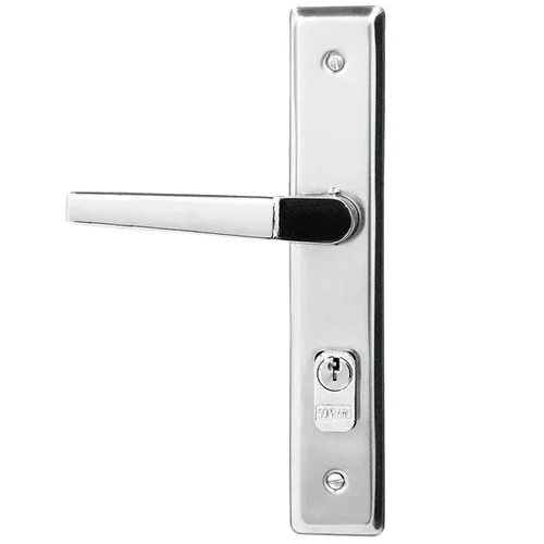 Fechadura Externa Popline Reta Cromada ESP26 (40x53 PY45) Soprano