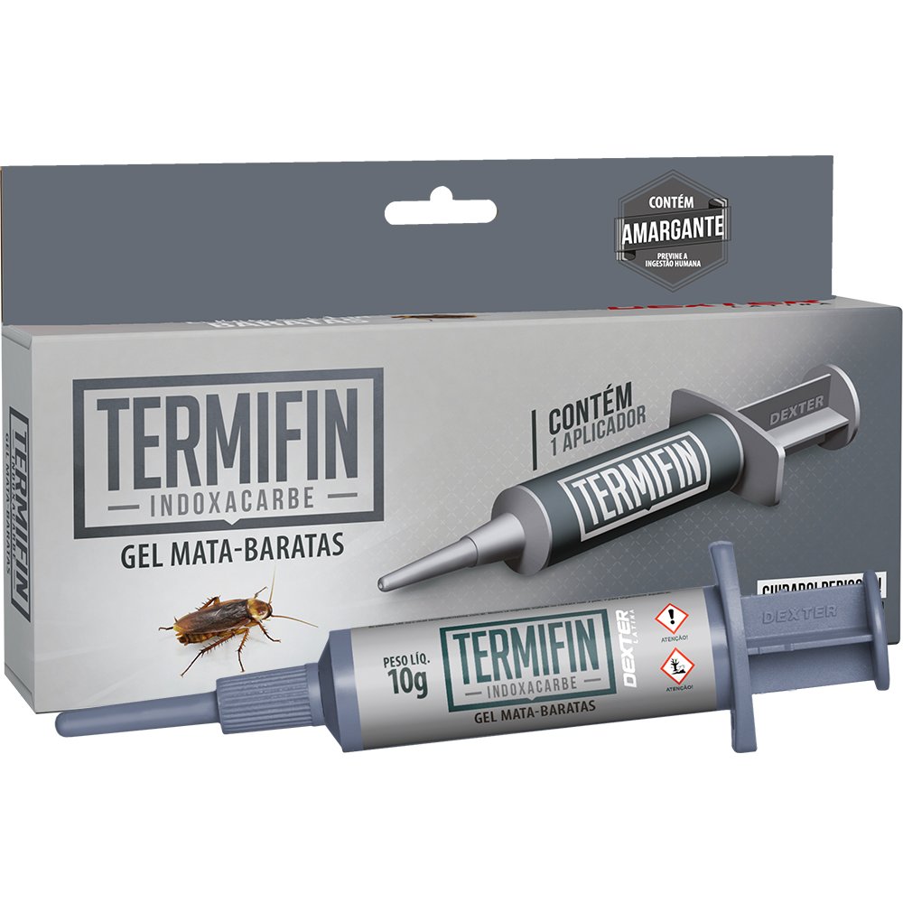 Gel Mata Baratas, Seringa Aplicadora Termifin 10g Dexter
